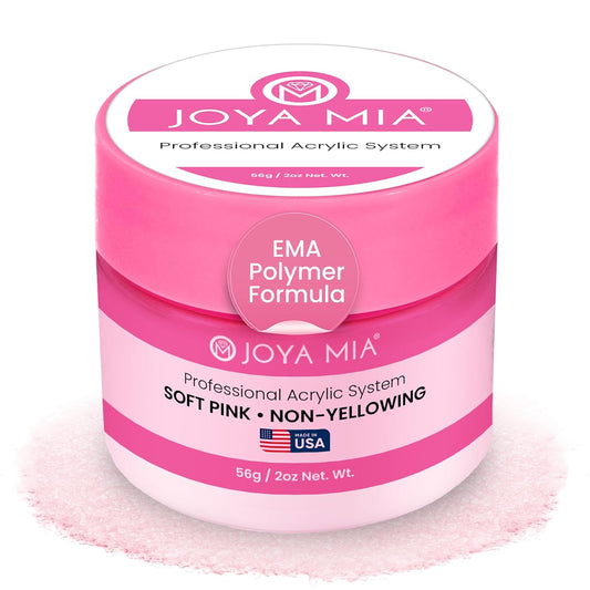 Joya Mia Acrylic Powder for Nails, MMA-Free, Super Adhesion Professional Powder for Flawless &