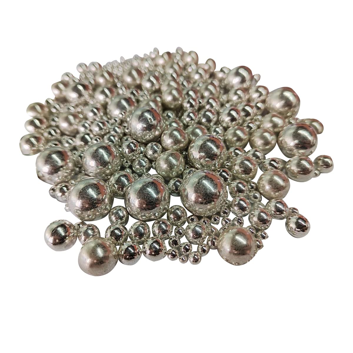 Edible Silver Sugar Pearls Candy Sprinkles 120G/ 4.23Ounce Baking Cake Sprinkles Cupcake and Cake