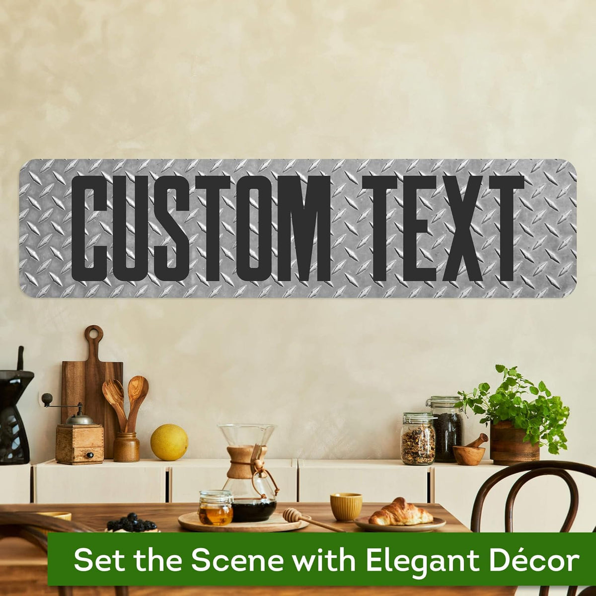 Custom Sign, Custom Street Sign, 11 Font Colors, 13 Font Styles, 4 Hole Options, 22 Sizes, 12x48