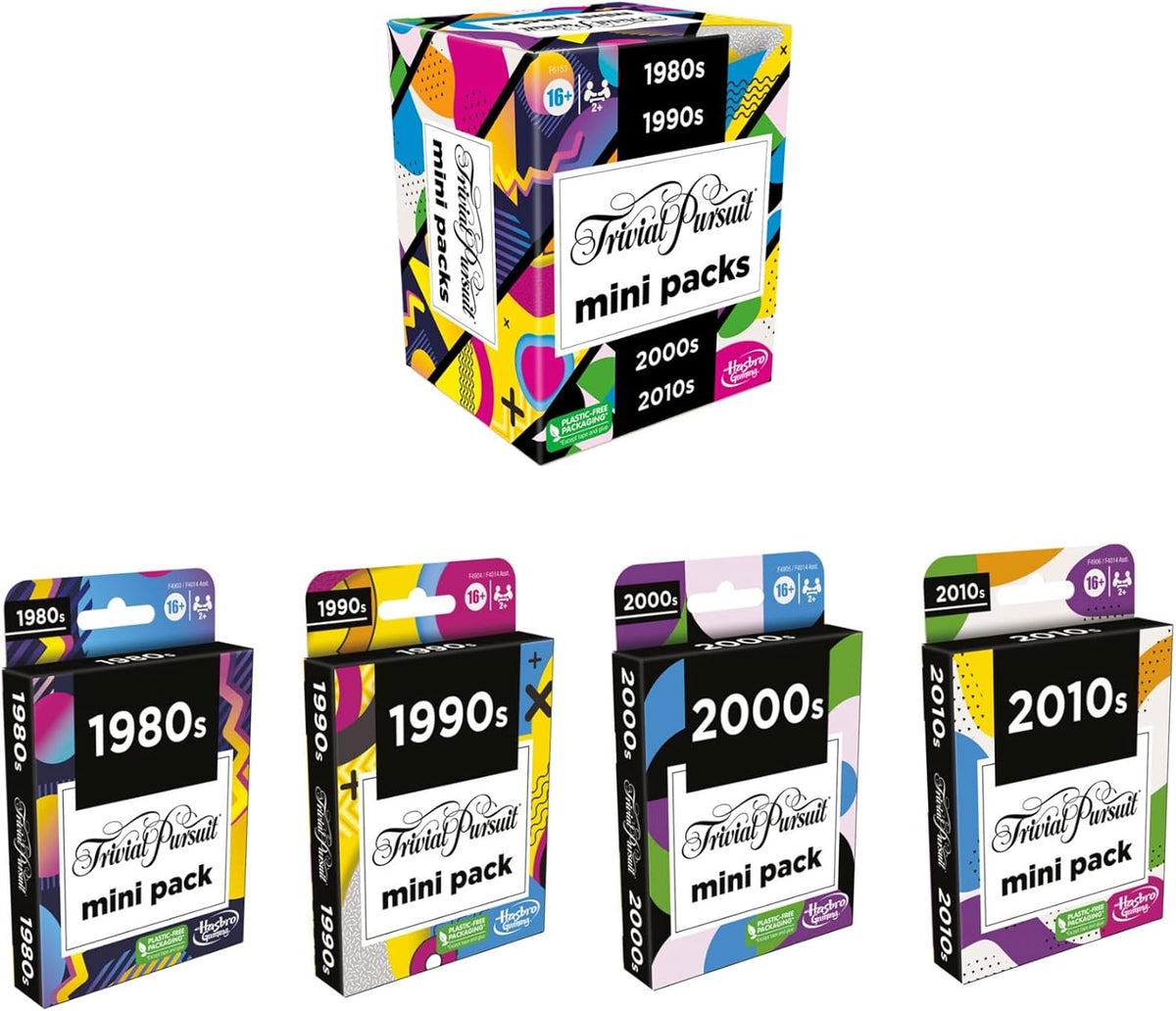 GAMES (EXCL. MONOPOLY) Trivial Pursuit Mini Packs Multipack, Fun Trivia Questions for Adults and