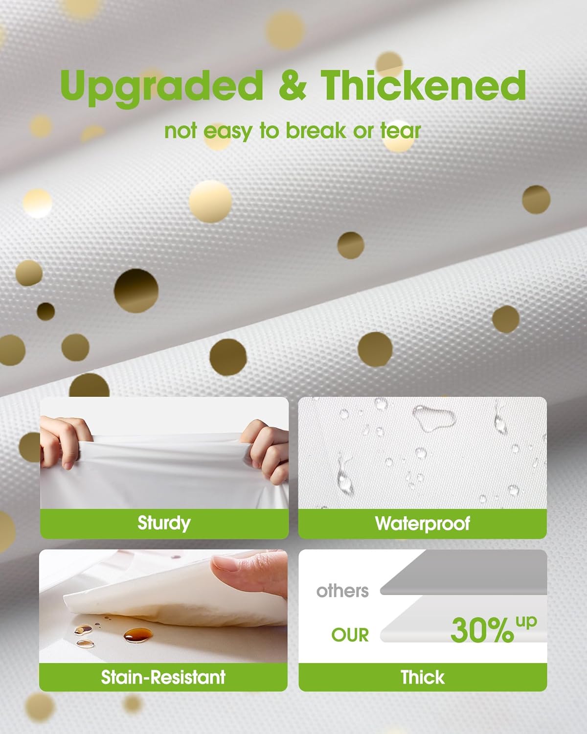 Pureegg Plastic Table Cloth Disposable 10 Pack, 54 x 108 Inch Table Cloths, Graduation Decorations