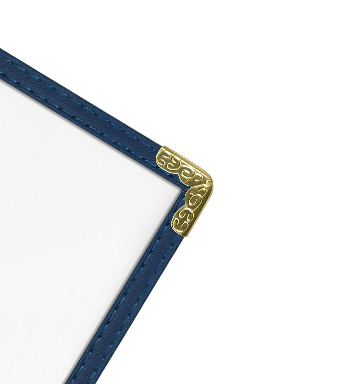 Goodsmart Restaurant Menu Covers – 25 Pack Blue 2-View, Top-Loading Menu Holders, Vinyl & Plastic