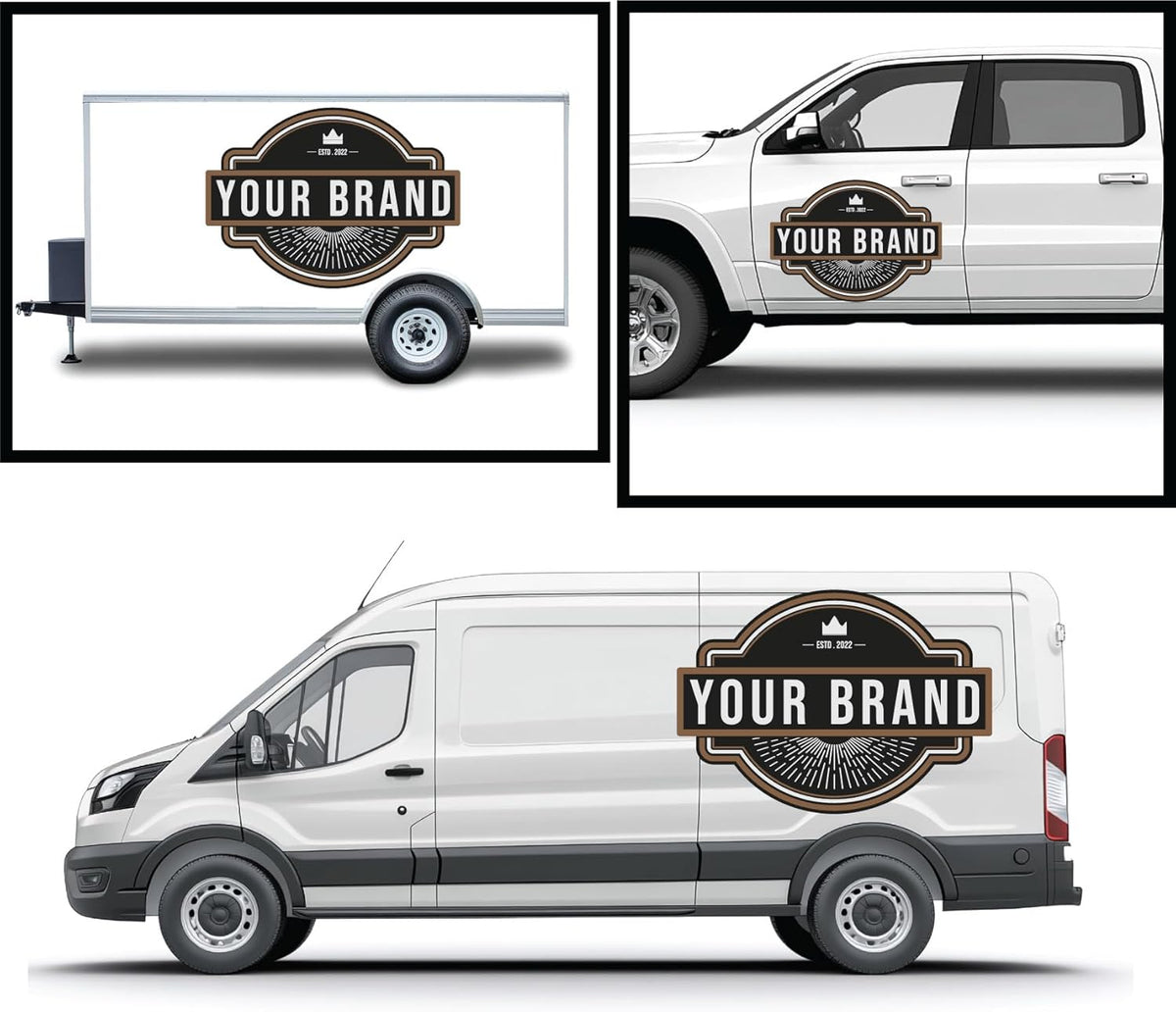 Large Custom Vinyl Decals – Full Color Personalized Sticker Decals Printing | Custom Business Logo