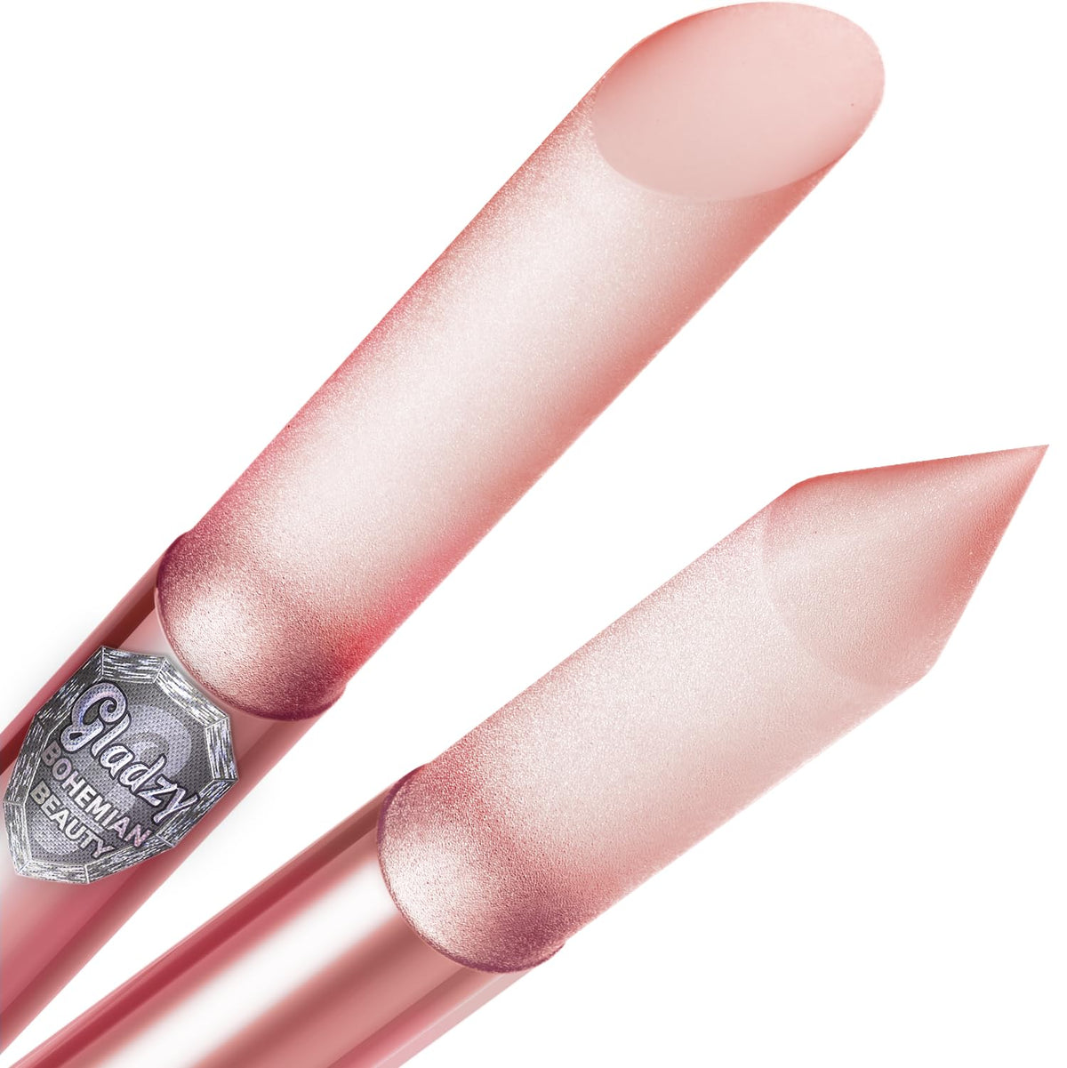 GLADZY Glass Cuticle Pusher - Manicure Cuticle Stick - Crystal Glass Cuticle Remover - Professional