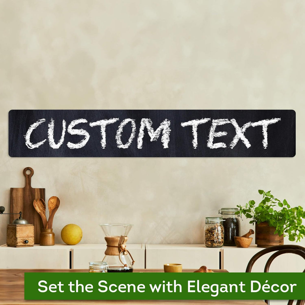 Custom Sign, Custom Street Sign, 11 Font Colors, 13 Font Styles, 4 Hole Options, 22 Sizes, 6x36