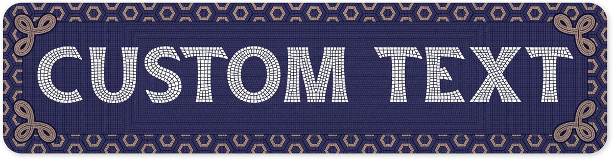 Custom Sign, Custom Street Sign, 11 Font Colors, 13 Font Styles, 4 Hole Options, 22 Sizes, 8x32