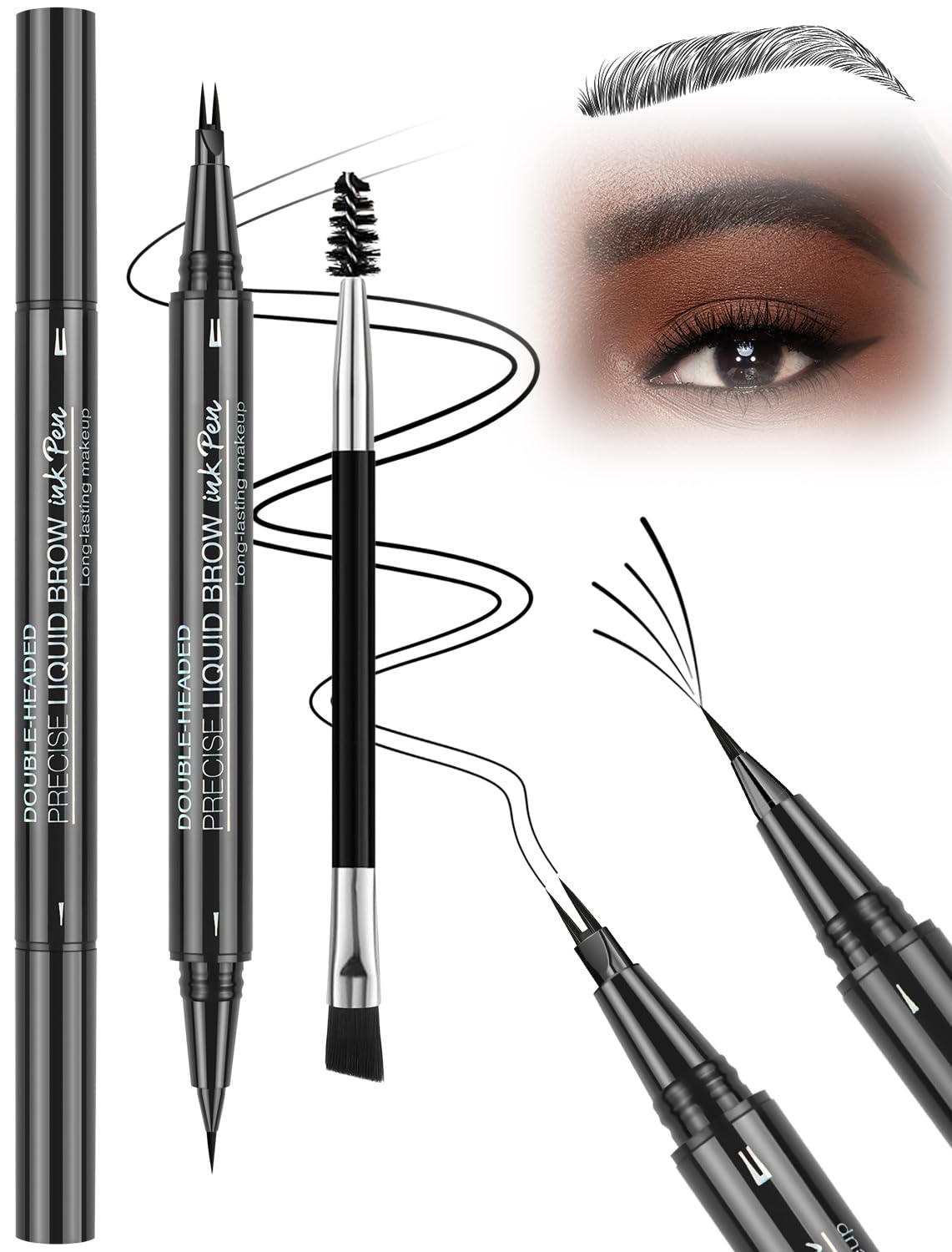 Microblading Eyebrow Pencil, Waterproof Eyebrow Pencils for Women Hair Like Natural Liquid Brow