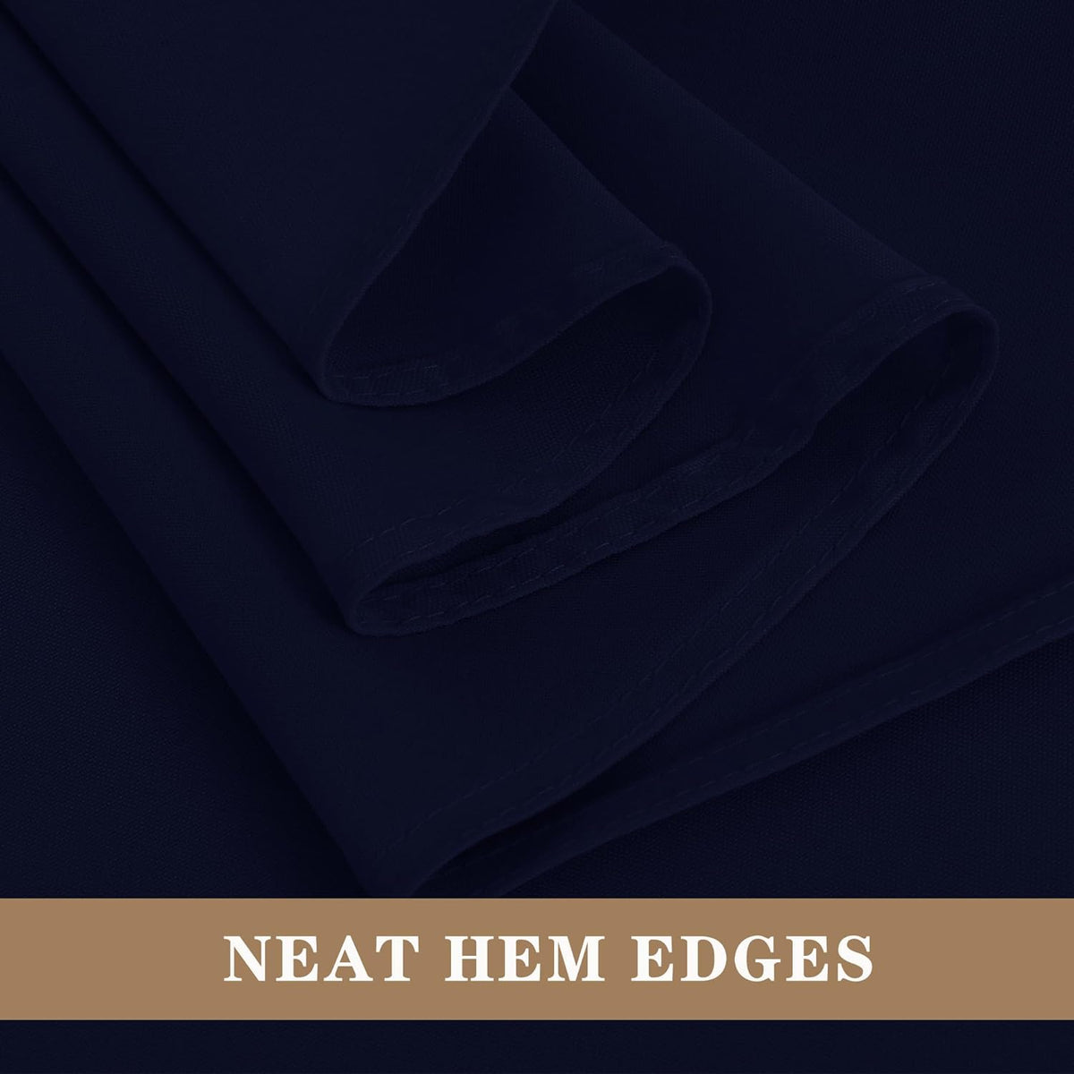 Fitable Navy Rectangle Table Clothes, 6 Pack - 90 x 156 Inch - Reusable and Washable Tablecloths