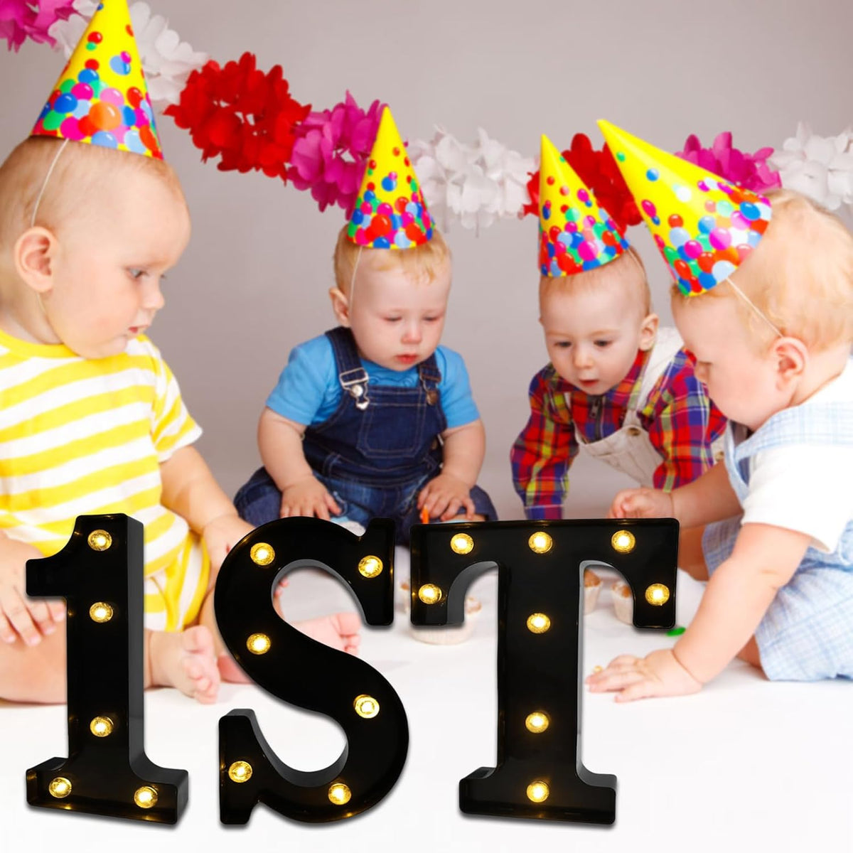 Led Marquee Letters, 8.58 Inch Black Light Up Letters, Small Led Letter Lights, Battery Powered