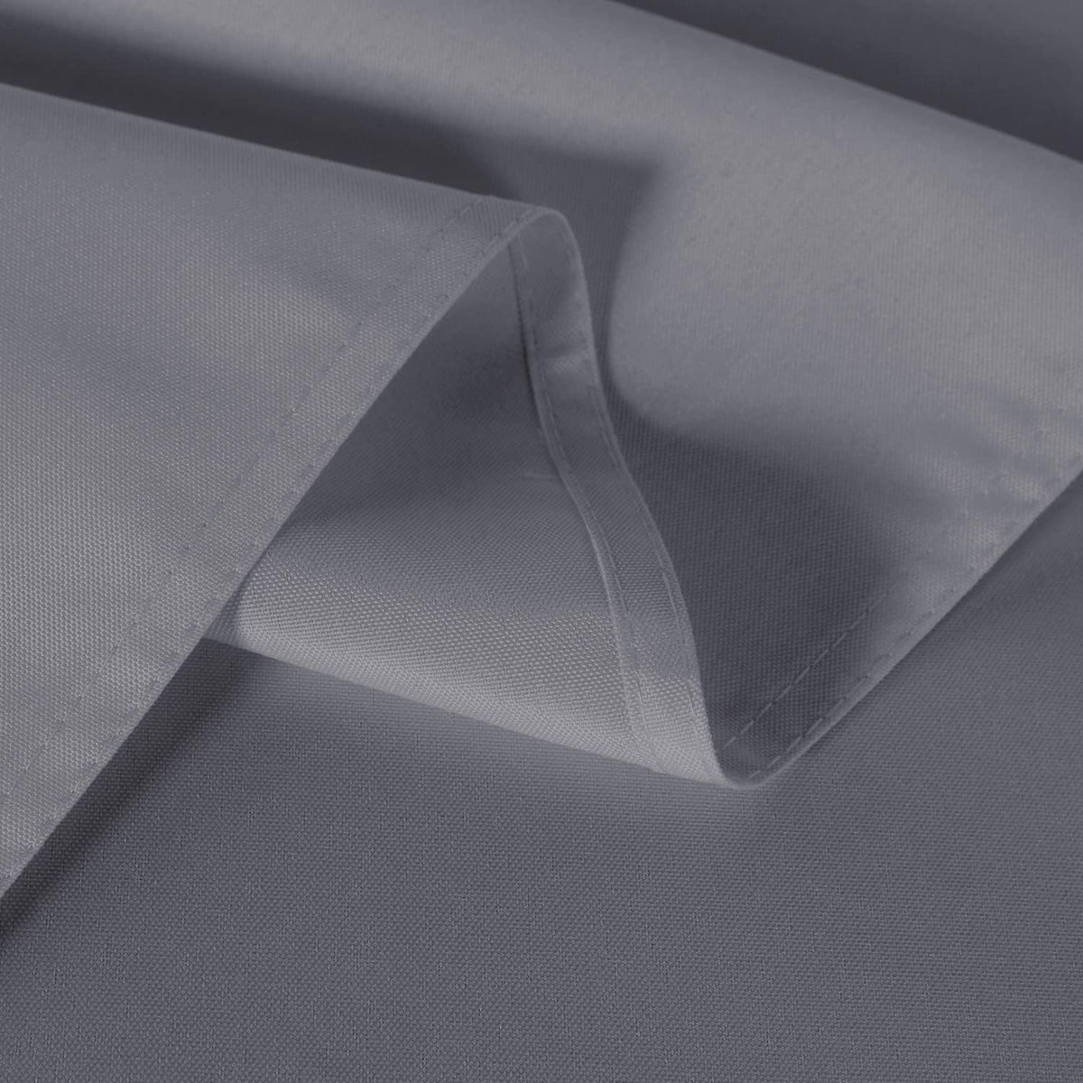 sancua 2 Pack Light Grey Tablecloth 60 x 84 Inch, Rectangle 4 Feet Table Cloth - Stain and Wrinkle