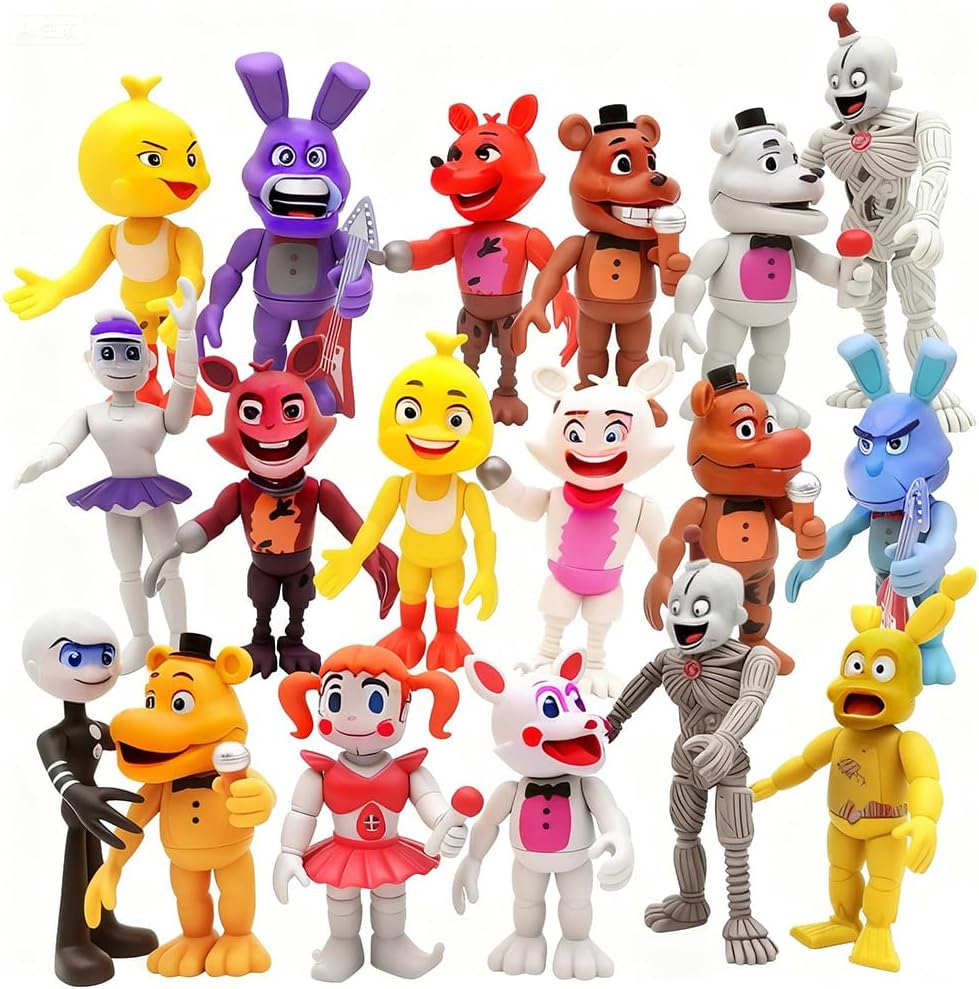 Action Figure Toy, 18 Pcs Game Figures Toys, Movable Joints Toys Dolls, Collectible Figure Gifts