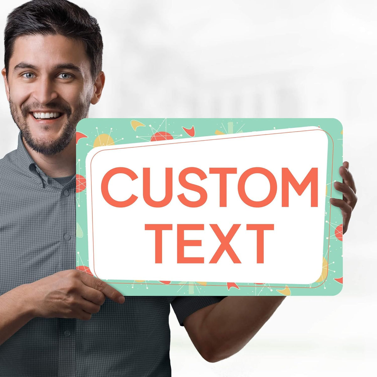 Custom Sign, Custom Street Sign, 11 Font Colors, 13 Font Styles, 4 Hole Options, 22 Sizes, 12x18