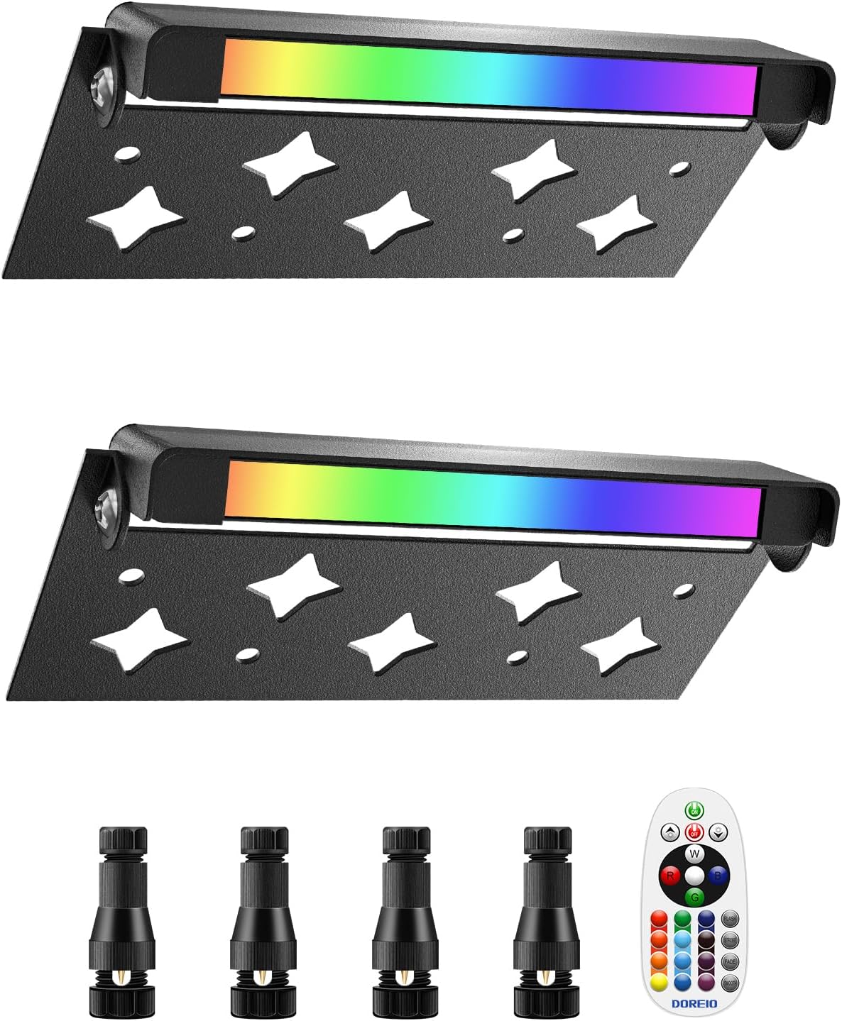 5W RGB Retaining Wall Lights 7 inch LED Hardscape Lighting Color Changing Low Voltage Landscape
