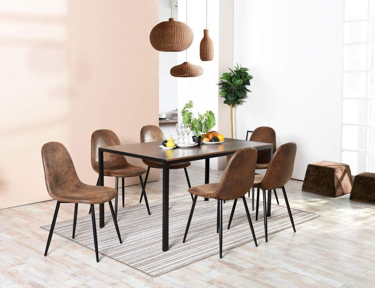 Homy Casa Dining Chairs Set of 8, Modern Mid-Century Style Dining Room Side Chairs Accent Chairs