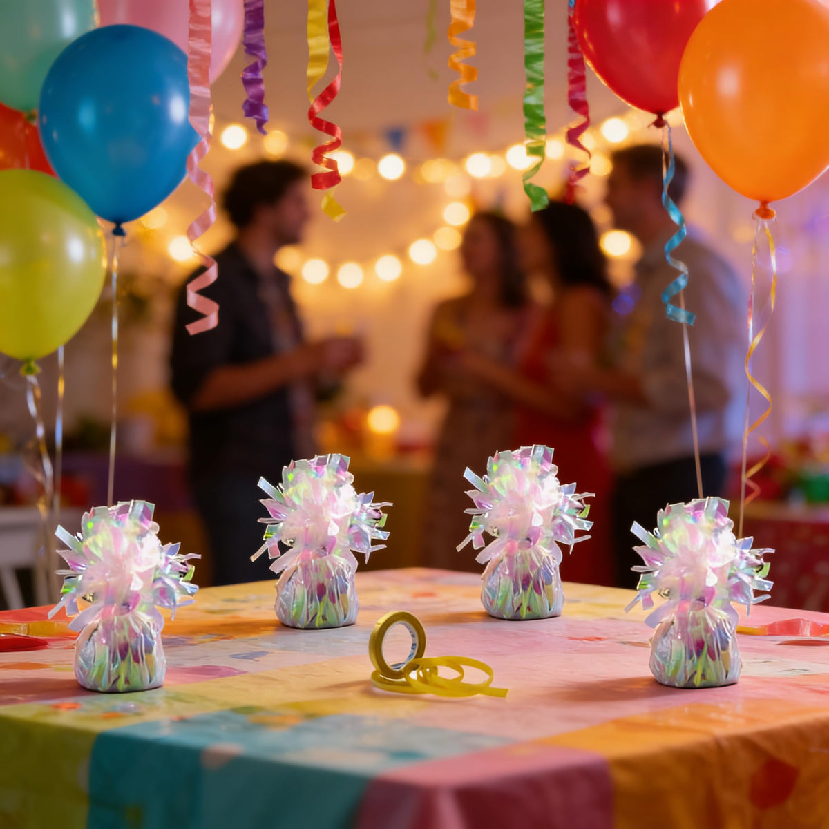 Moretreat Aluminum Foil Balloon Weights for Parties (6 pcs) - 0.31lb (140g) Each - Premium Balloon