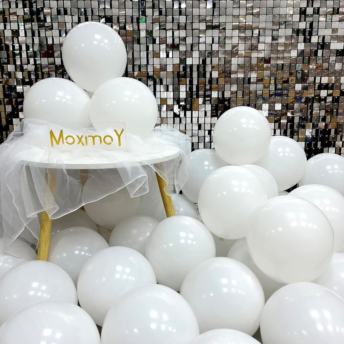 White Balloons 50pcs 12" Party Decoration Matte Latex Balloonfor Birthday Wedding Engagement