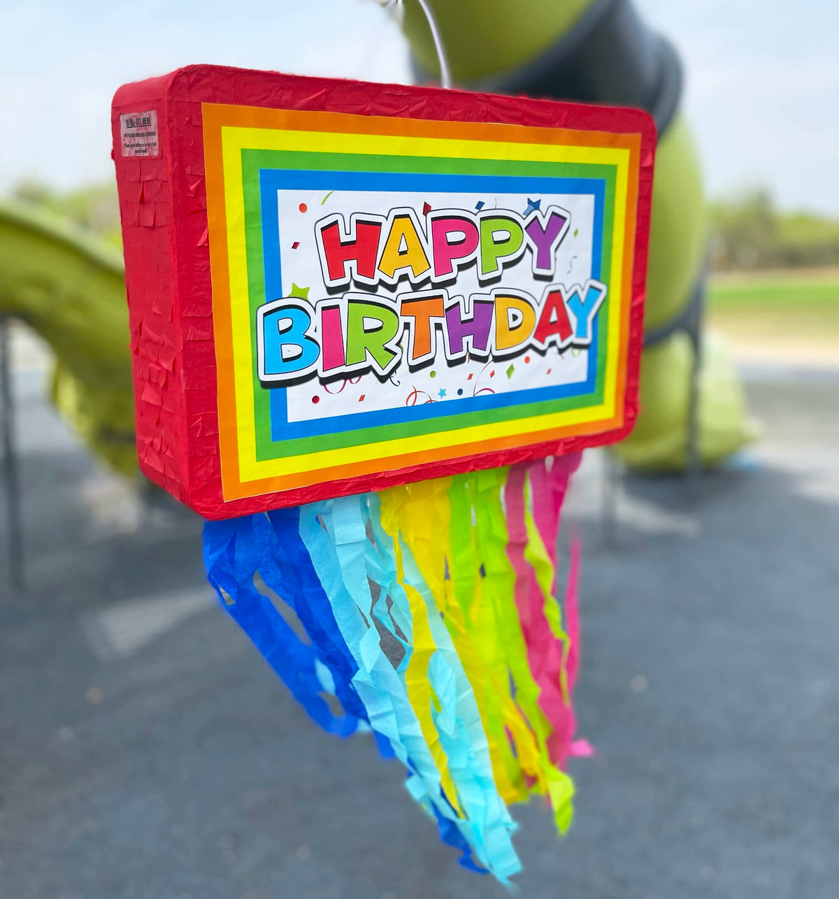 Jergrim Birthday Piñata 4-Piece Set great for Boy, Girl, and Adult party. Happy Birthday