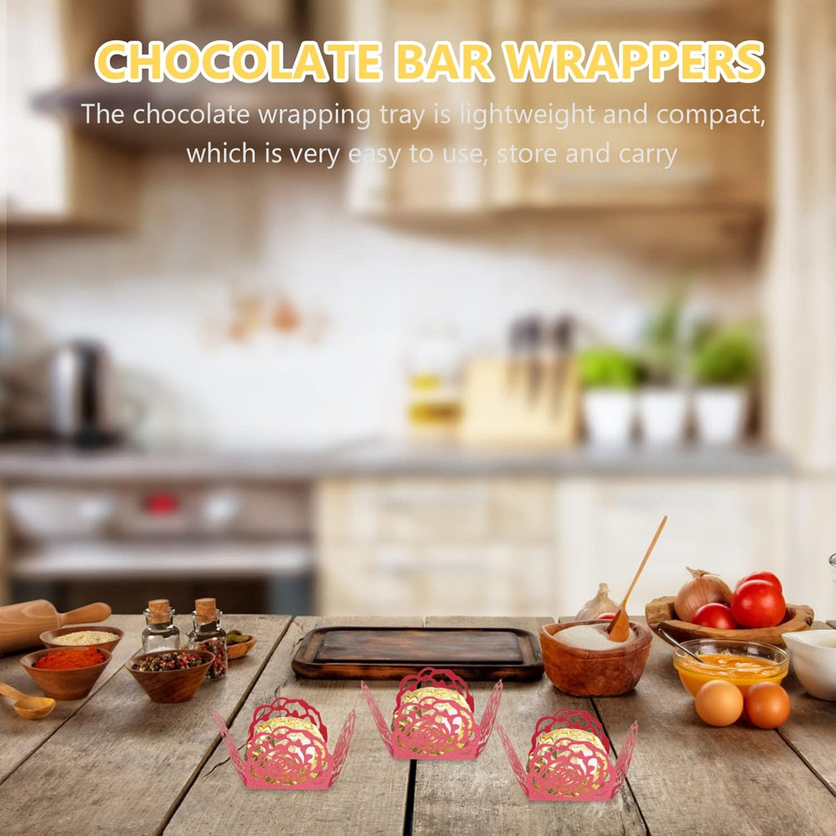 50Pcs Truffle Cupcake Wrapper Liners, Paper Chocolate Candy Wrappers, Peanut Liners Dessert Tray