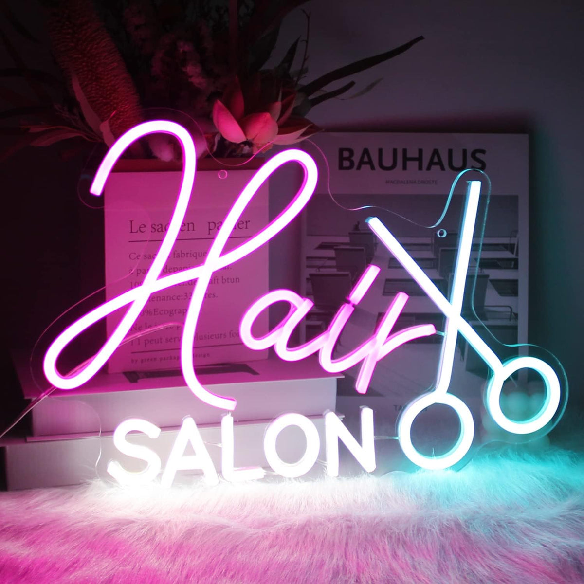 Hair Salon Neon Sign Barber Neon Light Salon LED Signs for Wall Haircut Neon Lights Signs for