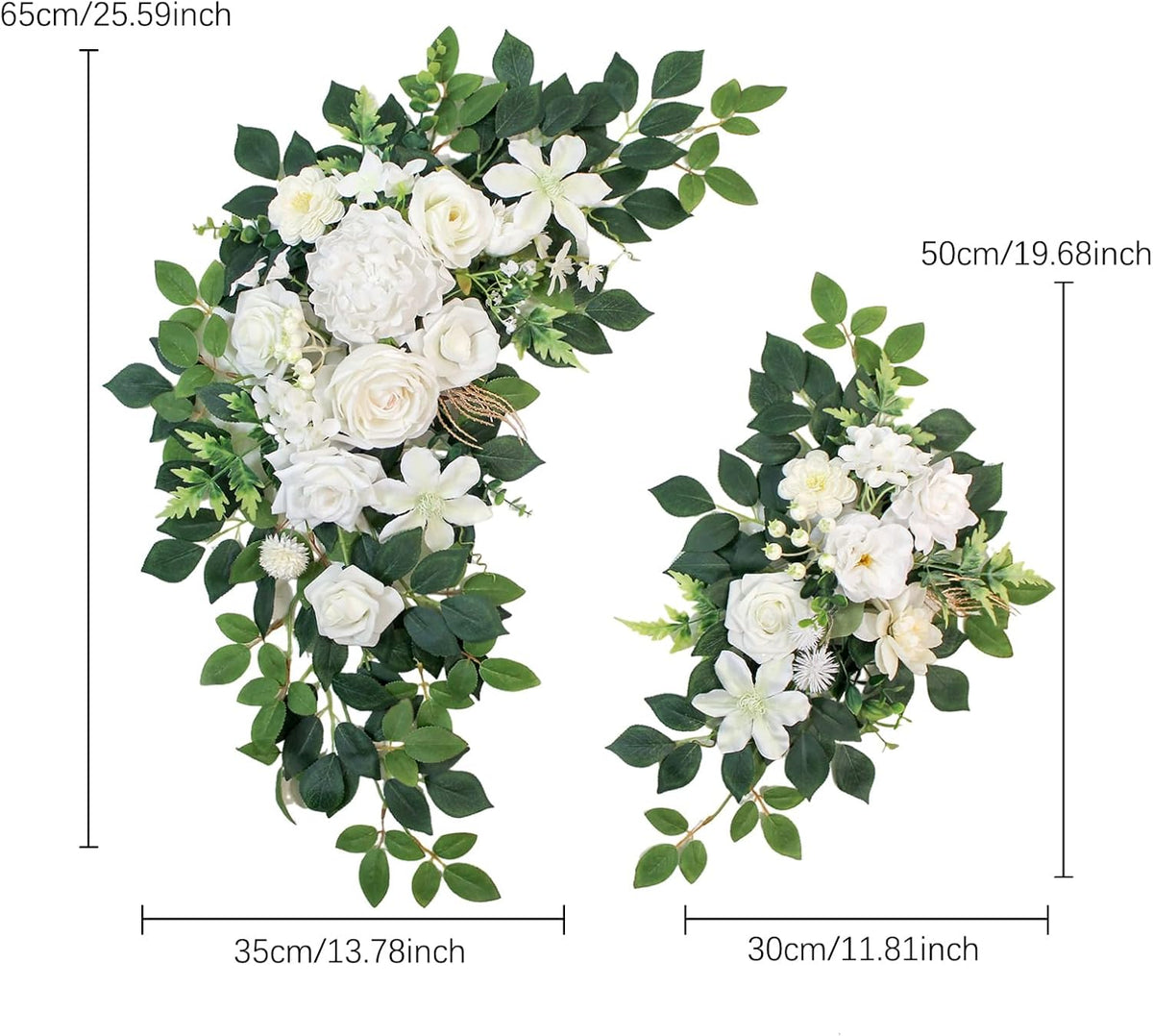 Pack of 2 Faux Flowers,Wedding Arch Flowers,Wisteria Hanging Flowers,Flower Garland Be Suited to