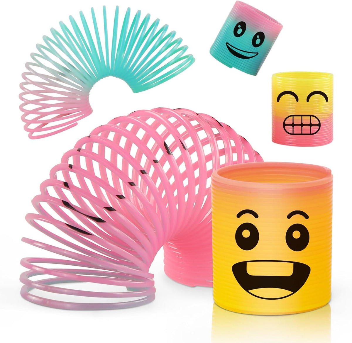 36 Pack Spring Rainbow Magic Fidget Stress Coil Mini Springs Bulk Toys Party Favor For Kids