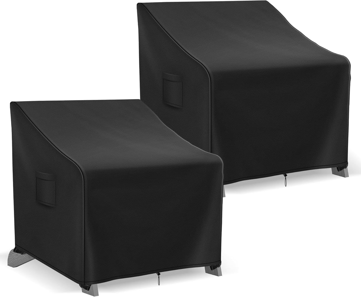 Adirondack Chair Covers Waterproof, Lawn Outdoor Chair Covers 2 Pack, Patio Chair Covers for