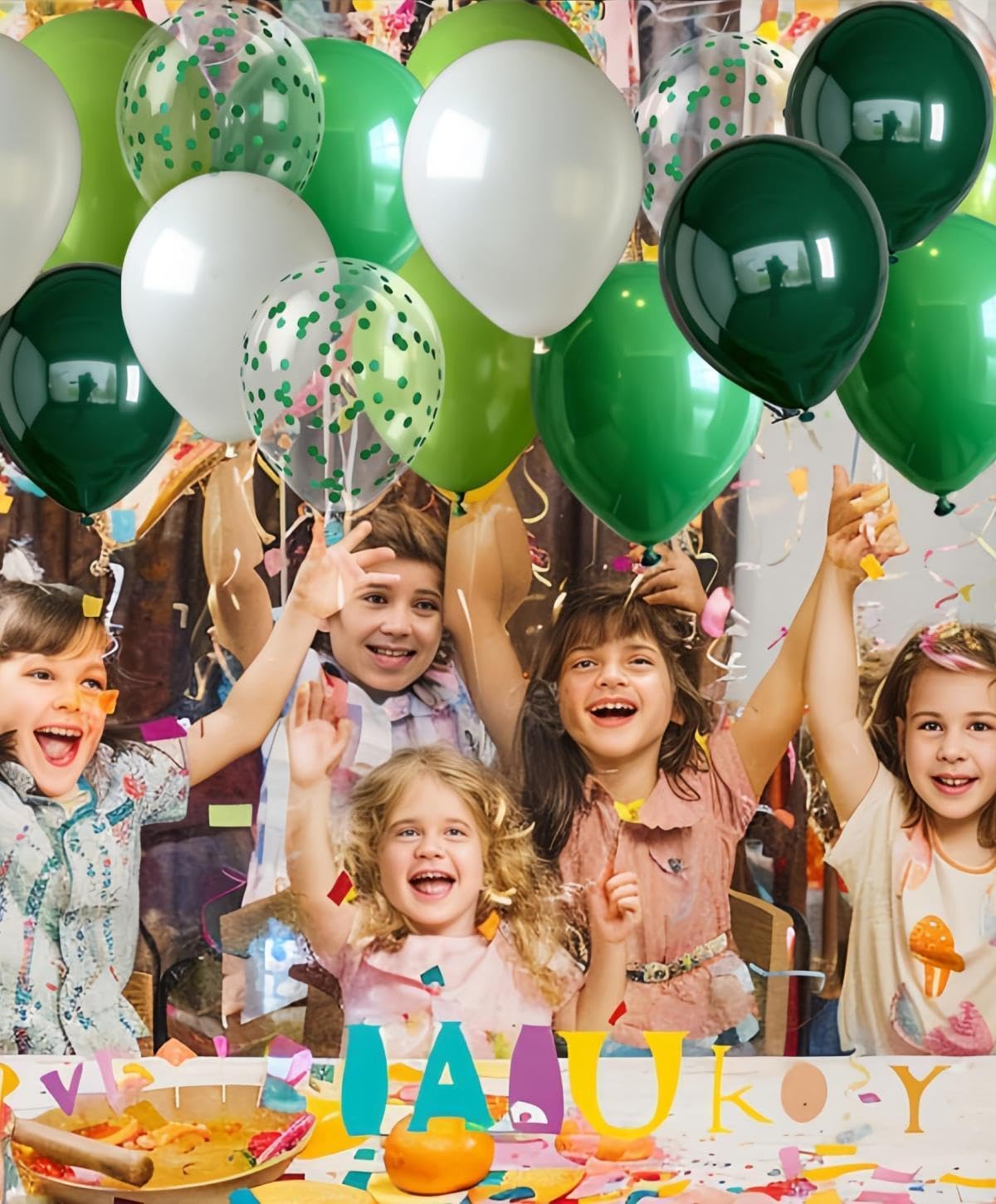 300 Pcs Green Balloons 12 Inch Different Shades of Green Party Balloon Set, of For Jungle Safari