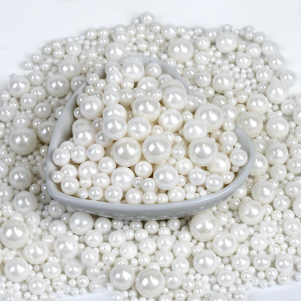 Edible Pearl, White Pearl Sprinkles for Cake Decorating, Cupcake Toppers, Cake Decorations, Ice