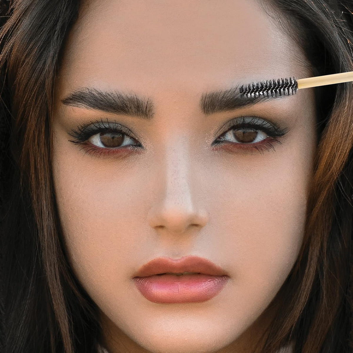 Tbestmax 150 Disposable Mascara Wands Eyelash Brush Spoolies for Eye Lash Extension Eyebrow Bamboo