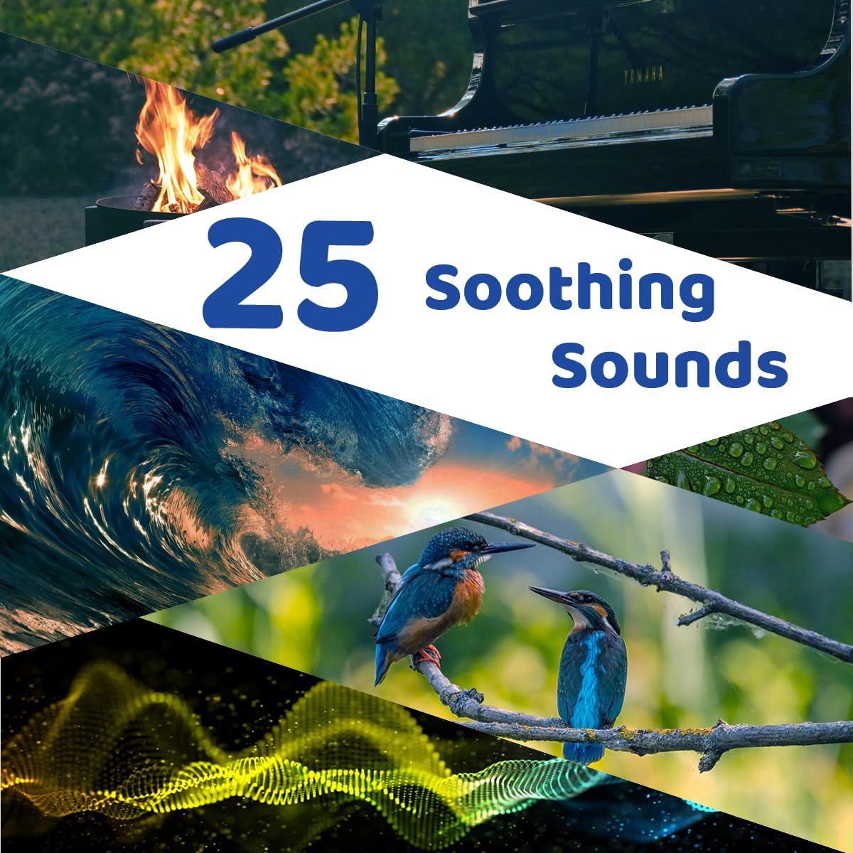 Sleepbox Sound White Noise Machine with 25 Soothing Sounds and 10 Colors Warm Night Light 4