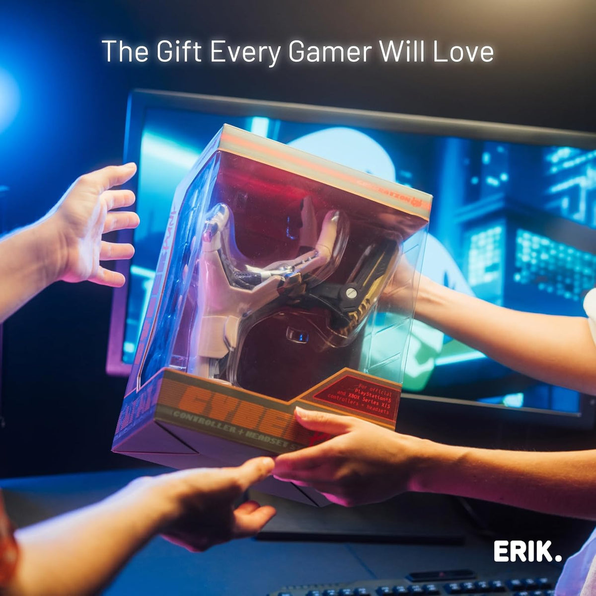 Grupo Erik Cyberpunk Gaming Controller Holder | Gaming Headset Stand | Gaming Stuff & Gaming Room