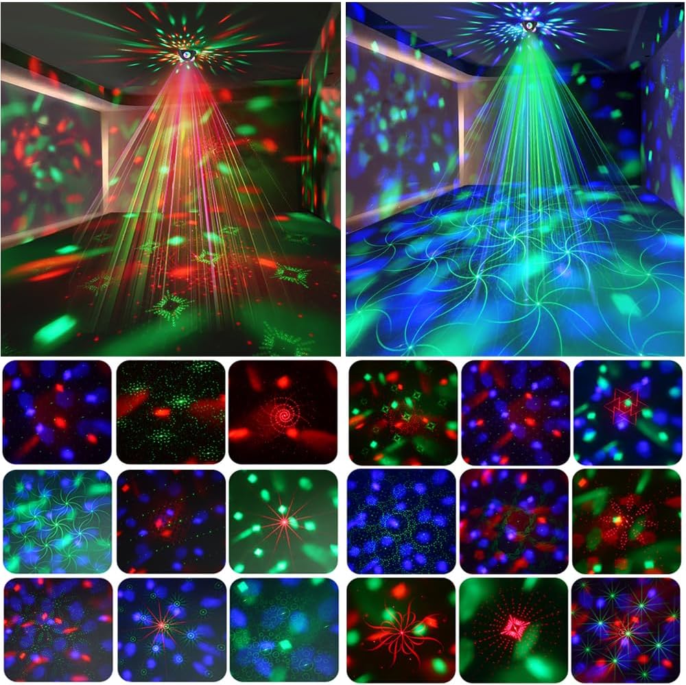 Disco Ball Lights for Parties, Party Dj Lights 3 Magic Ball Sound Activated Strobe Stage Disco Dj