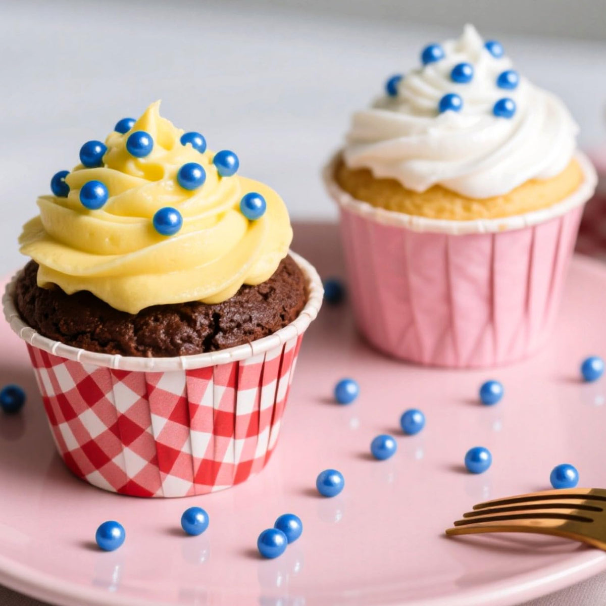 Edible Blue Sugar Sprinkles, Edible Sprinkles for Cake Decorating, Cupcake Toppers, Cake