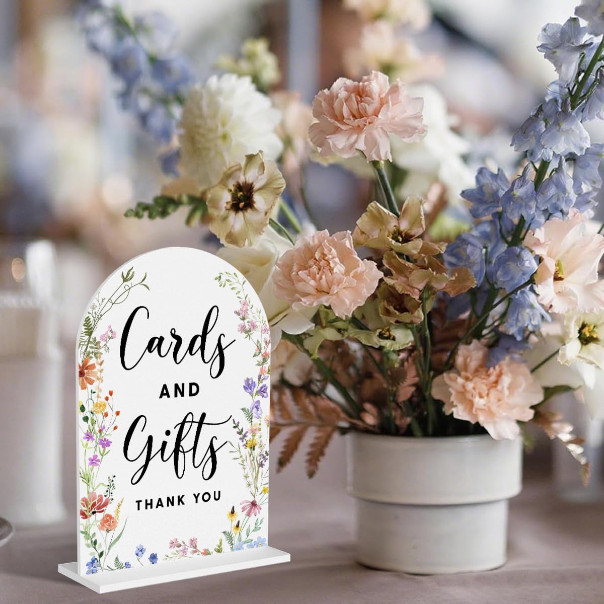 Acrylic Wedding Signs, Cards and Gifts Signs for Marriage Reception, Bridal Shower Decorations