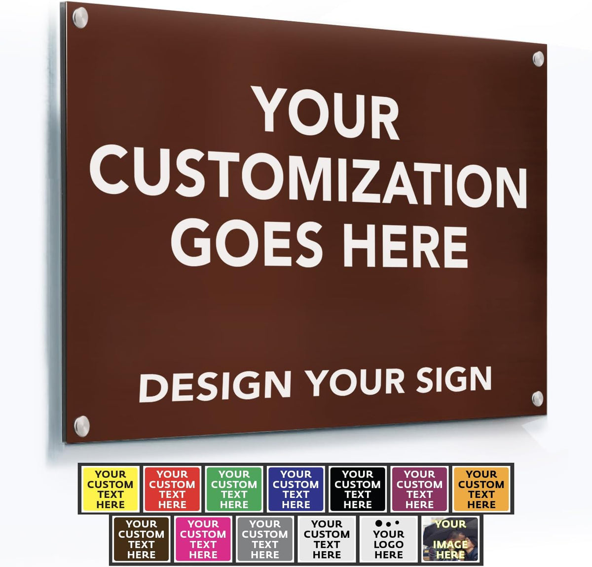 Custom Metal Signs, Personalized Aluminum, Customized Safety, Business Signs, Waterproof Outdoor