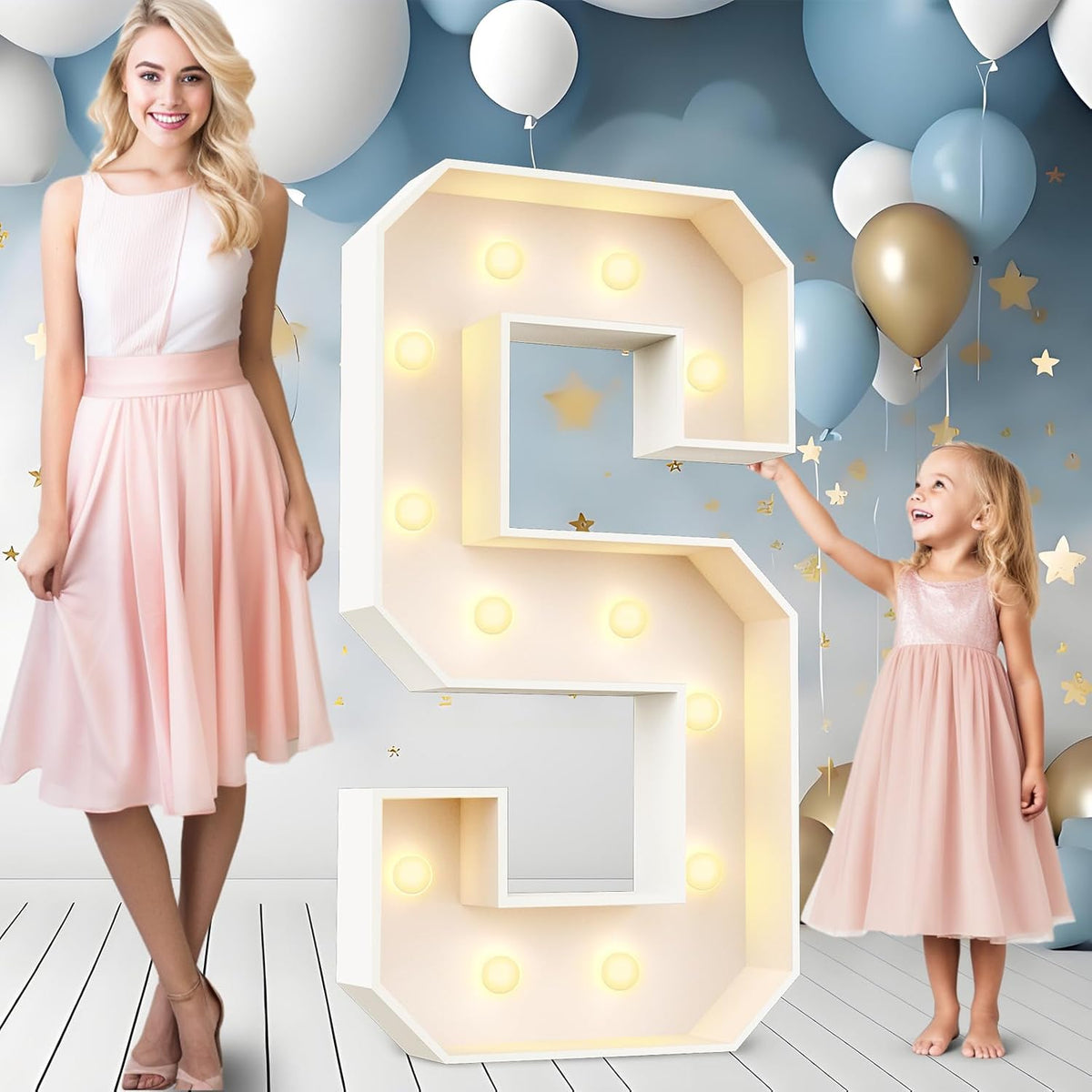Ledido 4FT Marquee Light Up Letters Large Light Up Letters for Party Decoration, Marquee Letter for