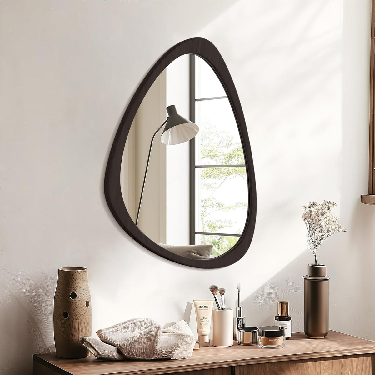 WallBeyond Asymmetrical Mirror, Irregular Wall Mirror, Wall Mirrors Decorative for Bedroom Living