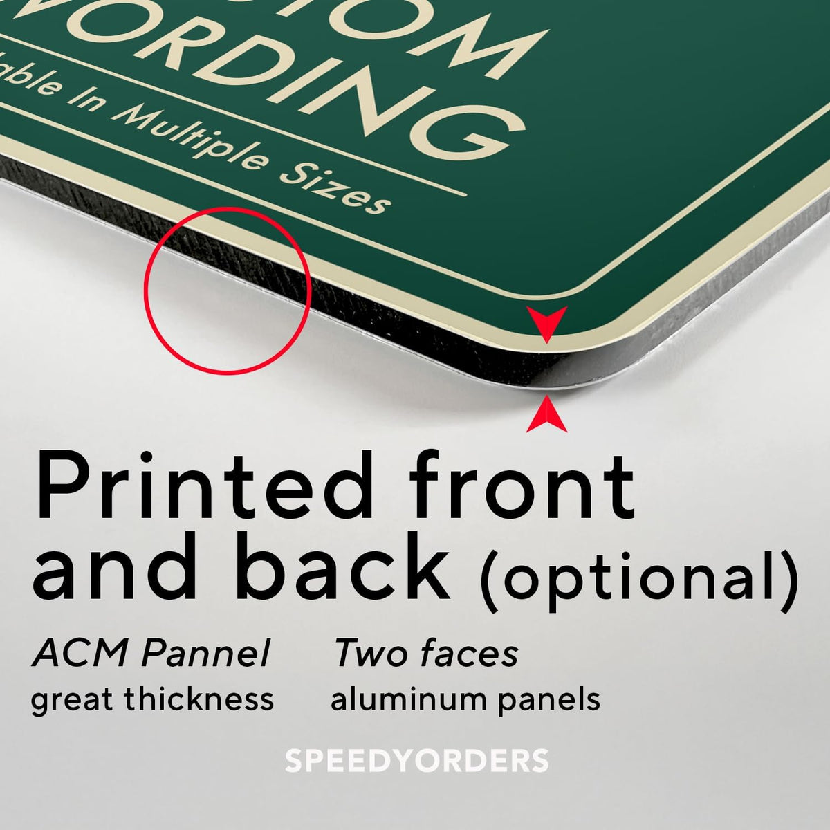 Custom Aluminum Outdoor Sign - Personalized Driveway Sign, Waterproof USA Made, Forest Green 10x7 In