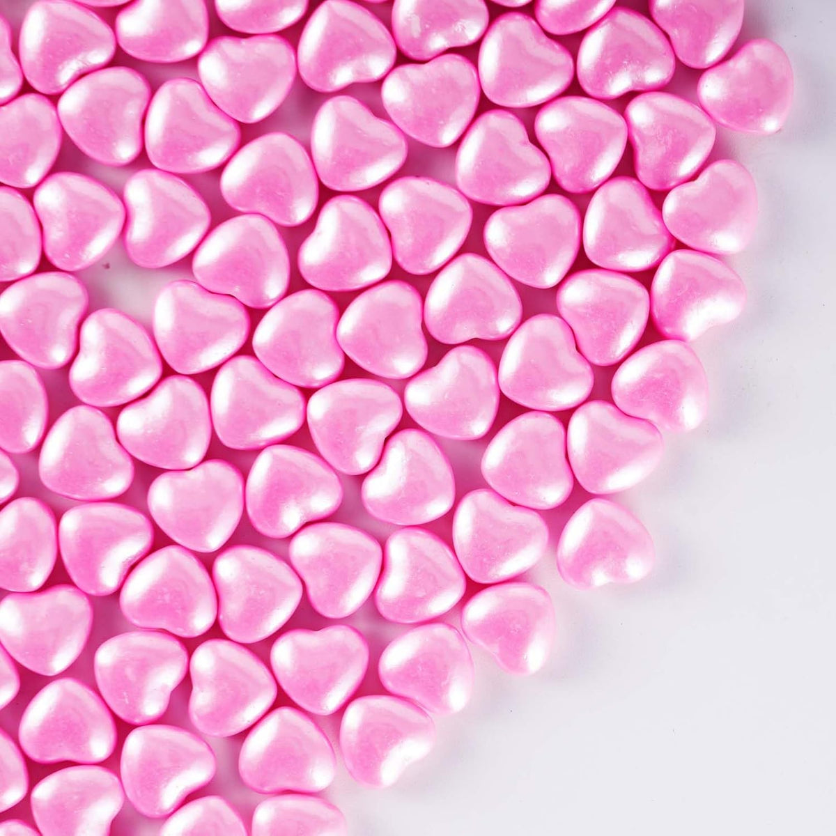Kasvan Pink Heart Shapes Sprinkles - Edible Candy Pearls 130g/4.58 Oz, Mix Size, Baking Cake
