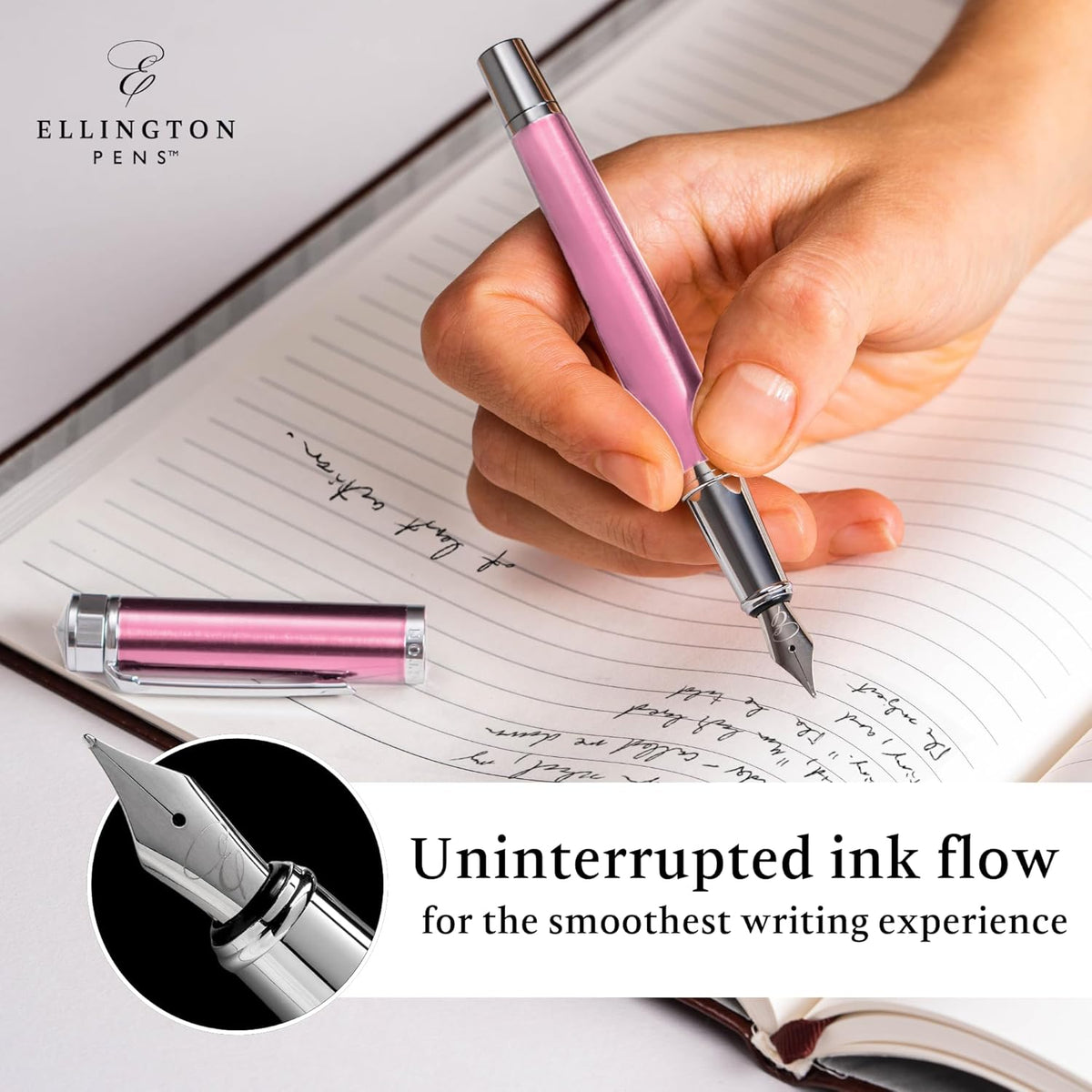 Ellington Pens Luxury Fountain Pen Set- Fountain Pens for Writing - Smooth Fine Nib - Includes