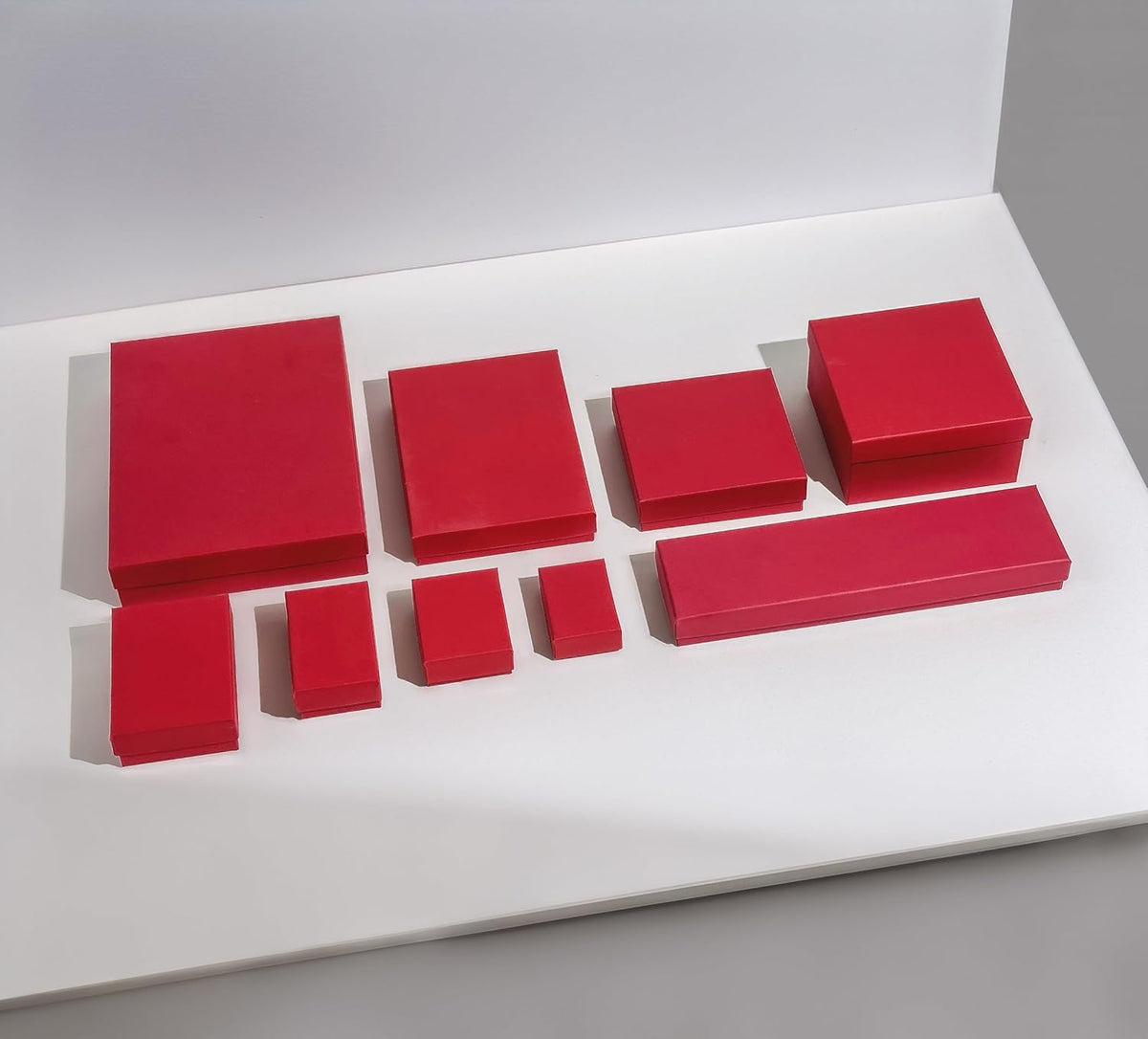 TheDisplayGuys - 25-Pack #53 Kraft Paper Cardboard Gift Boxes/Jewelry Cases w. Cotton Padding & Lid