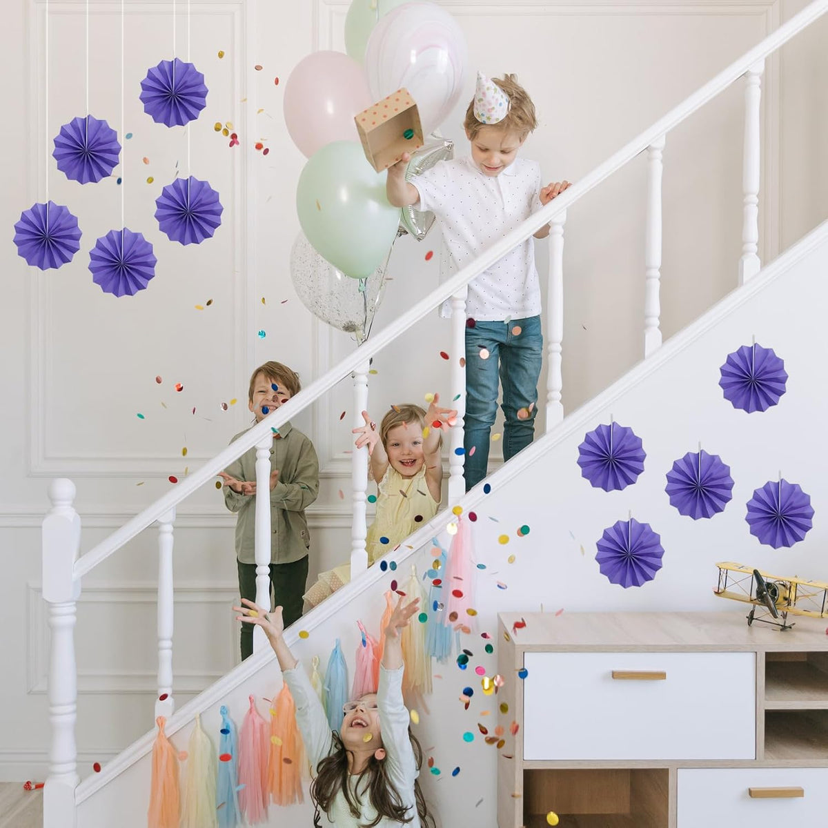 Purple Party Decorations,Purple Bridal Shower Decorations,Halloween Decor Events