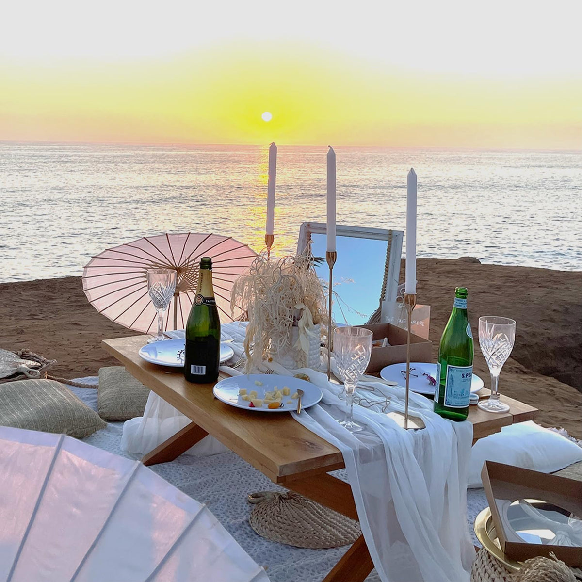 6 Pack White Cheesecloth Table Runner - 10Ft Gauze Cheese Cloth Table Runner 35x120 Inch Long