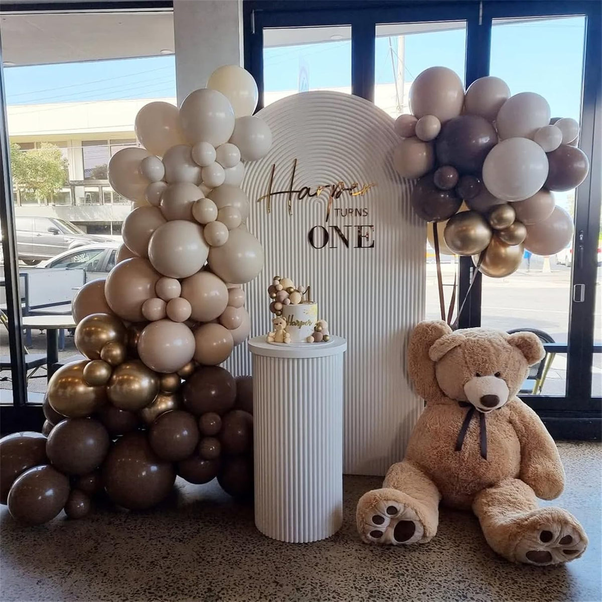 Brown Cream Neutral Balloons, 12 Inch 60PCS Retro Brown Khaki Beige Sand White Balloon, Beige Nude