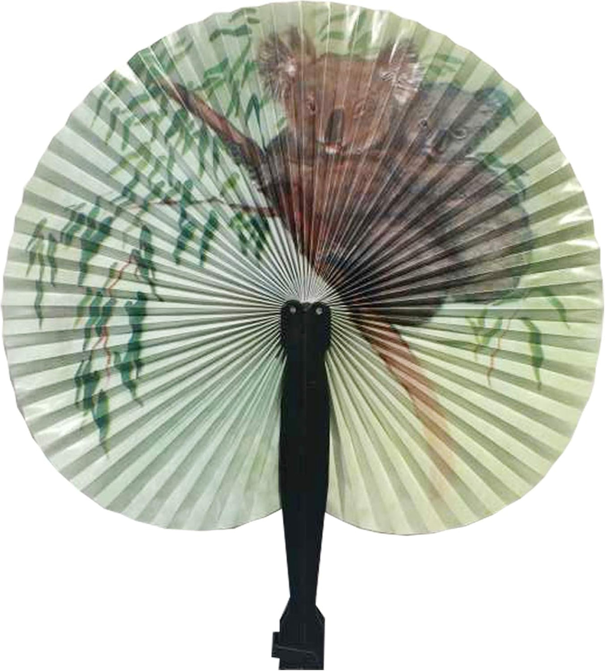 20 Pcs 10" Safari Print Animal Folding Paper Fan Bulk Assortment for
