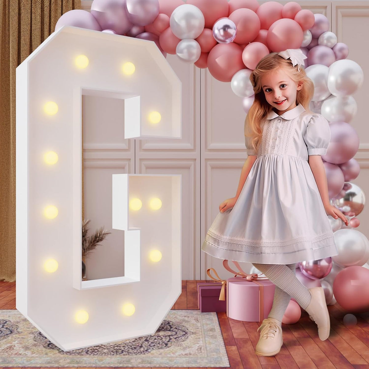 imprsv 4FT Marquee Light Up Letters for Birthday Party Decorations Large Marquee Letters for