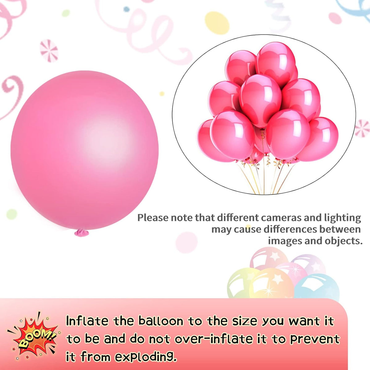 KAWKALSH Pink Balloon Arch Kit 111Pcs 18 12 5 Inch Latex Party Balloons Garland for Birthday Baby