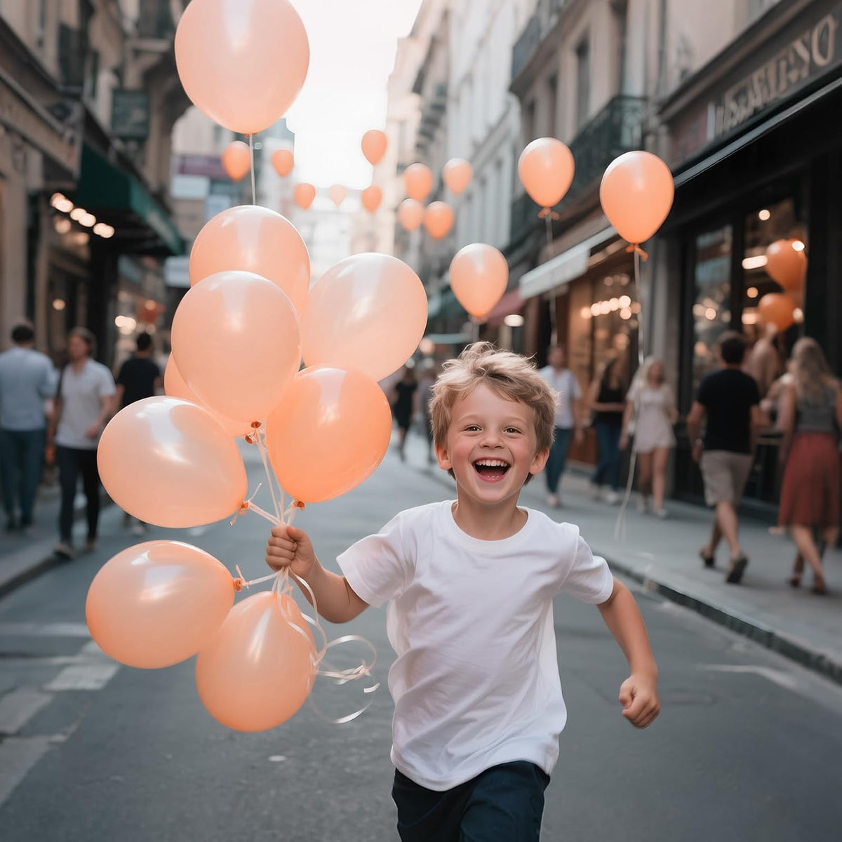 110pcs Pastel Orange Balloon 12 Inch, Pastel Orange Latex Balloons for Birthday Party Baby Shower