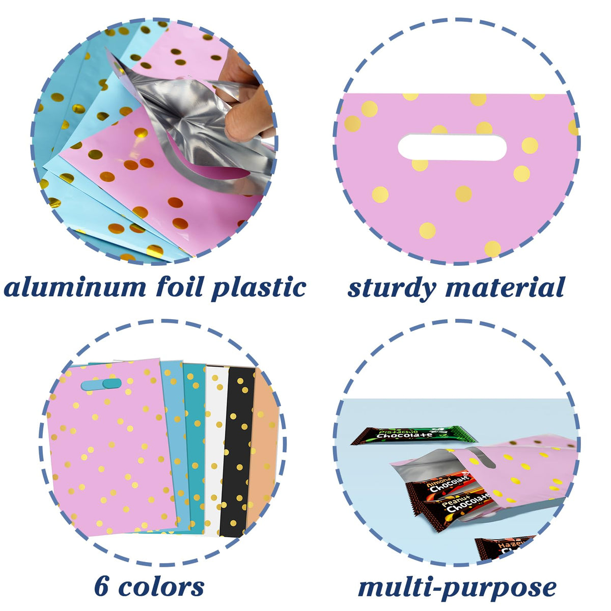 Kopokita 30PCS Party Favor Goodie Bags Goody Treat Small Gift Bags for Kids Birthday Party