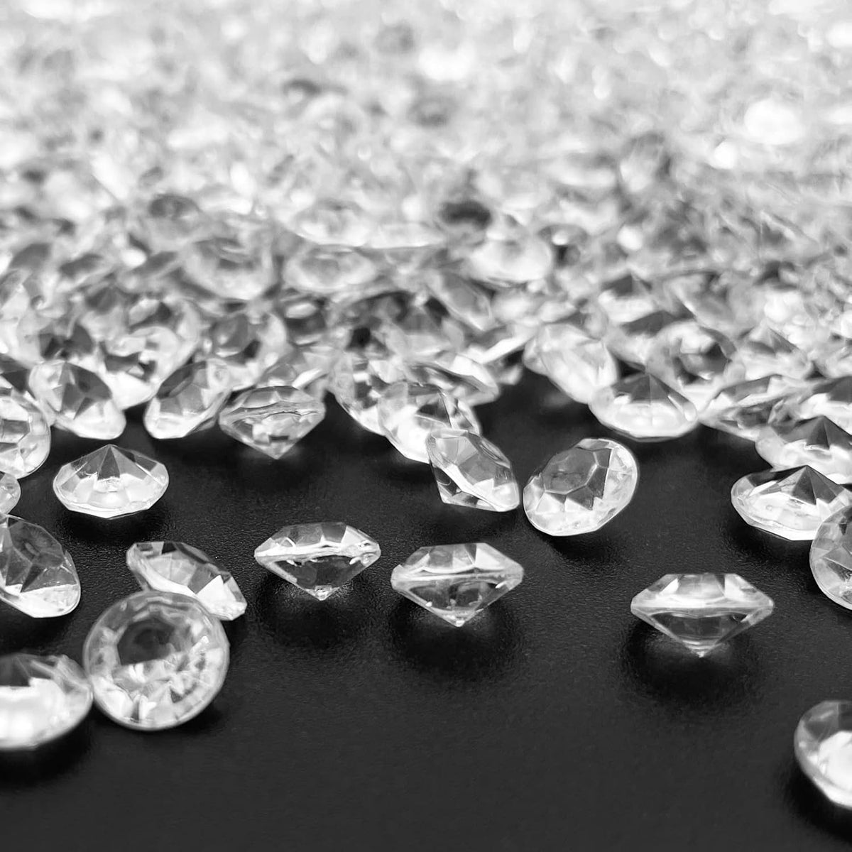 Fake Diamond, 3000PCS 8mm Clear Acrylic Diamonds Crystals Gems for Vase Fillers,Table Scatter